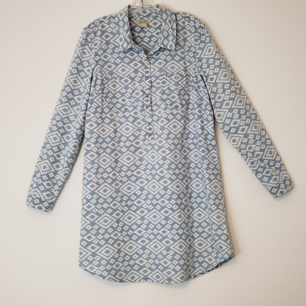 Lucky Brand Chambray Shirt Dress